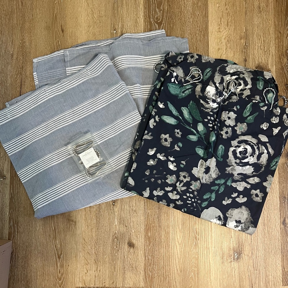 Two Target Shower Curtains